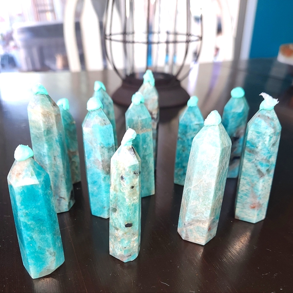 Natural Amazonite Towers